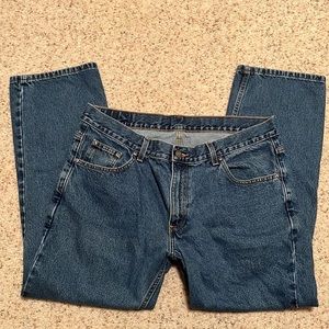 ✅ VINTAGE Y2K 90s Original Denim Classic Fit Blue Jeans Pants 38 Waist 29 Length